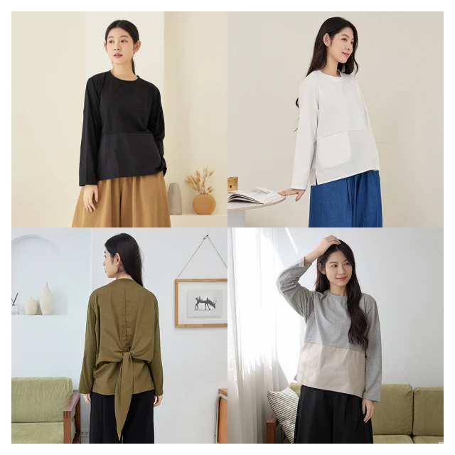 【iNio 衣著美學】長袖上衣 現貨 圓紋拼接 圓領 長袖棉T CDW1751 歷史價格詳細信息