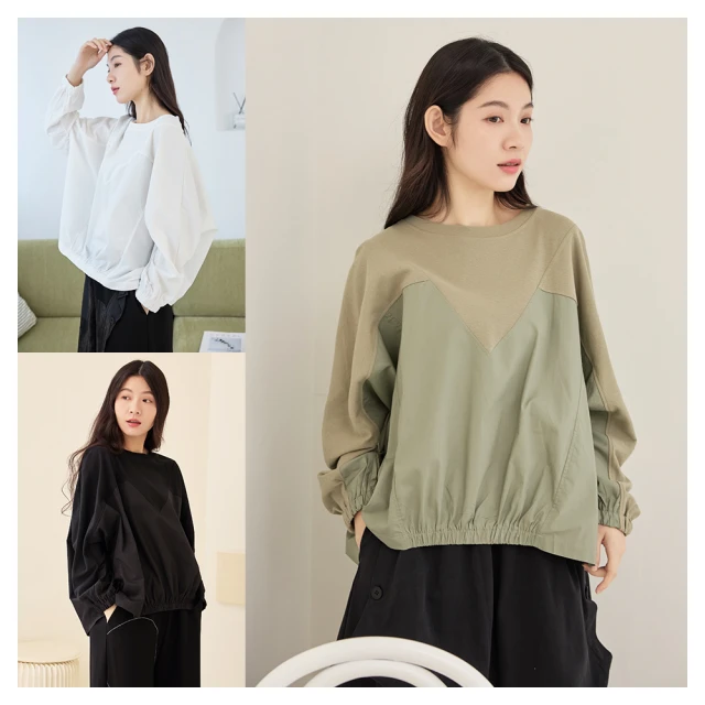【iNio 衣著美學】長袖上衣 現貨 圓紋拼接 圓領 長袖棉T CDW1751 歷史價格詳細信息