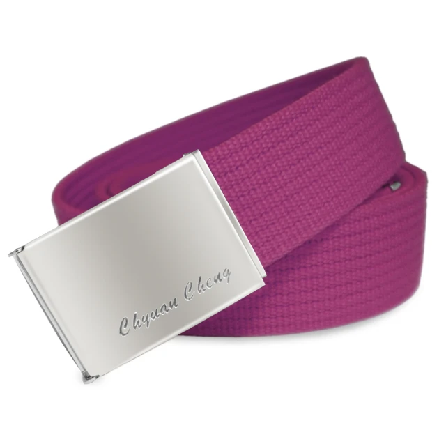 【CH-BELT 銓丞皮帶】素色方頭織帶休閒中性皮帶腰帶(桃紅) 歷史價格詳細信息