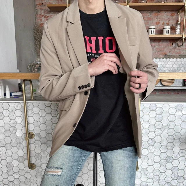 【AMERO】男女裝 雪紡休閑長袖襯衫 拼色 折花圖案 下擺開叉 寬鬆 落肩 雪紡 長袖襯衫 情侶款 歷史價格詳細信息