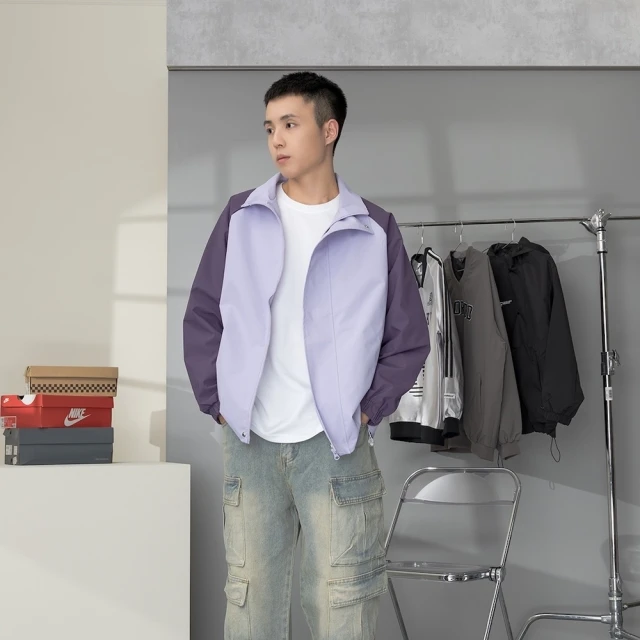 【AMERO】男女裝 拼接長袖襯衫 素面 拼直條紋造型 寬鬆 落肩 長袖襯衫 情侶款 歷史價格詳細信息