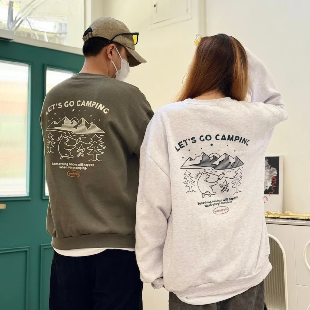 【AMERO】男裝 女裝 長袖刷毛大學T(男裝 女裝 長袖刷毛大學T 熊烤魚印花 情侶裝) 歷史價格詳細信息
