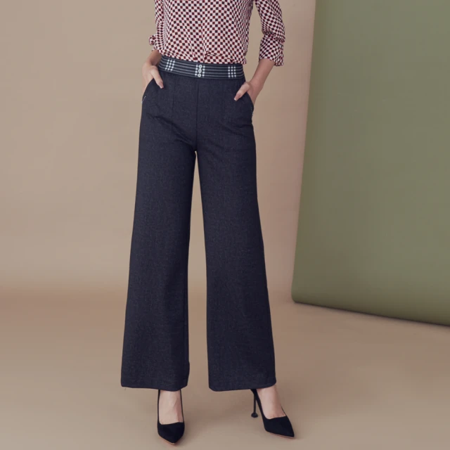 【MEDUSA 曼度莎】現貨-格紋鬆緊腰頭休閒寬褲（M-XL）｜女長褲 長寬褲 高彈性(220-92002) 價格比較,價格查詢,歷史價格詳細信息