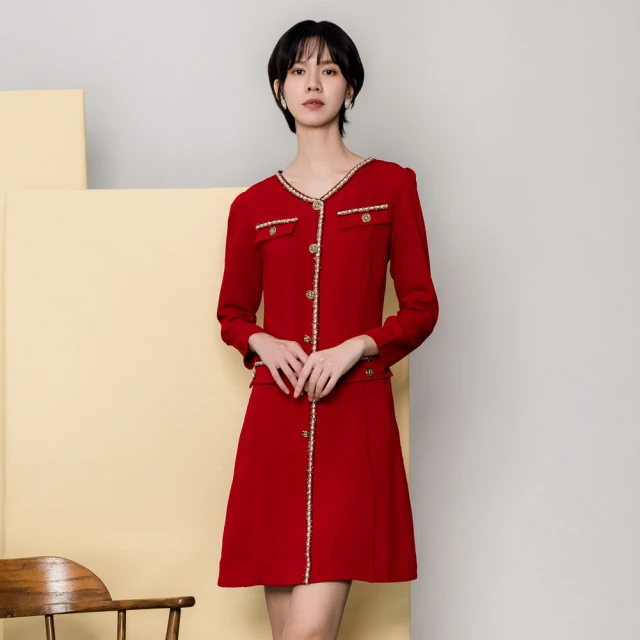 紅色小香風粗花呢短款外套女寬松加厚年春秋女裝上衣格子歐貨~~微微服飾 歷史價格詳細信息