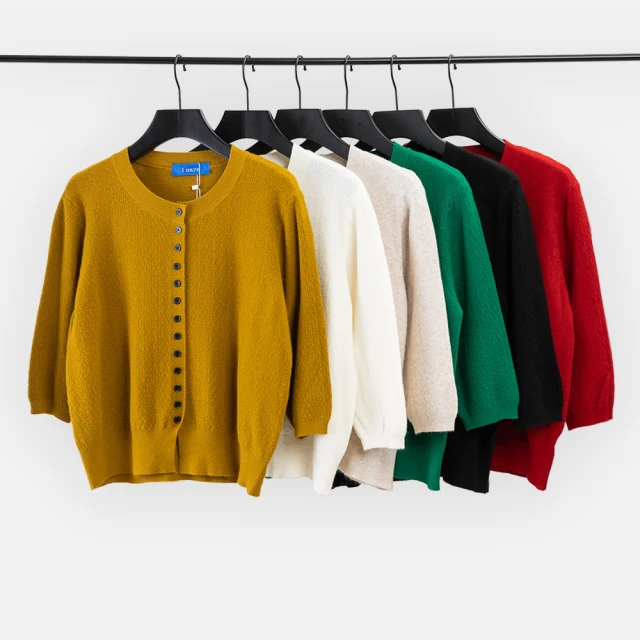 【MEDUSA 曼度莎】現貨-Icare 圖騰七分袖針織毛衣（F）｜女休閒上衣 女針織上衣(507-14301) 歷史價格詳細信息