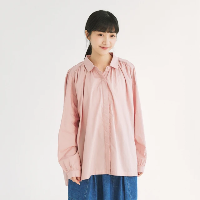 【Simply Yours 類似簡約】肩褶皺寬鬆襯衫 灰F(肩褶皺寬鬆襯衫) 歷史價格詳細信息