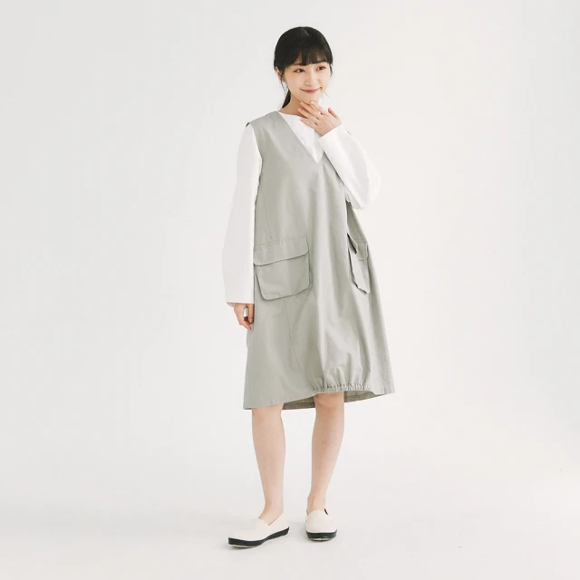 【Simply Yours 類似簡約】長版V領背心 藍F(長版V領背心) 歷史價格詳細信息