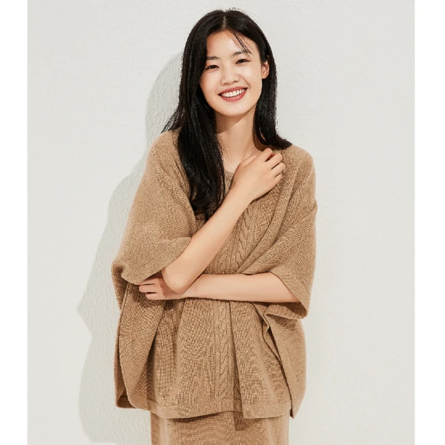 【SHOKAY】V領寬版斗篷式針織上衣-櫻桃紅(HC-SH-HW_YD) 歷史價格詳細信息