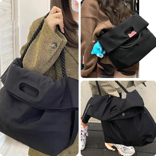 托特包女鹿子 2022小眾新款女包簡約時尚軟面通勤大包托特包手提單肩女包 8OZJ--麥包包 歷史價格詳細信息