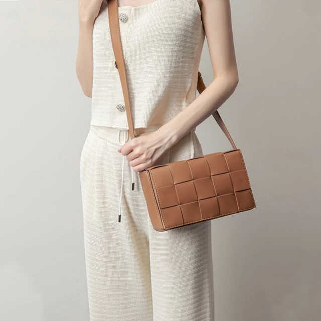 【MoonDy】編織小方包 格子包包 包包 情侶包 奶茶色包包 單肩包 斜背包 時尚百搭 高級感 通勤小包 禮物 價格比較,價格查詢,歷史價格詳細信息