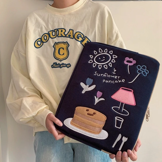 【巴黎精品】手拿包帆布電腦包(可愛花朵太空棉男女包包4色w1ac23) 歷史價格詳細信息