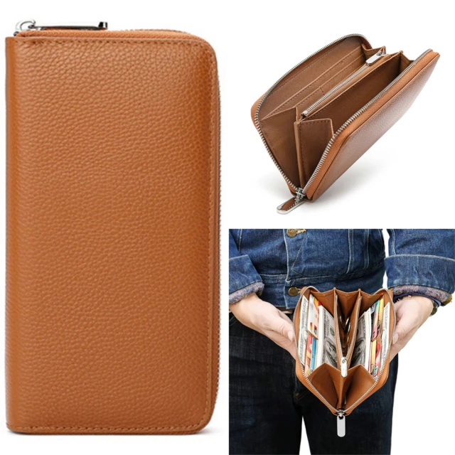 男生長夾 真皮長夾 17卡 拉鍊零錢 Bern伯恩系列-0103-11201-Crocodile鱷魚皮件 歷史價格詳細信息