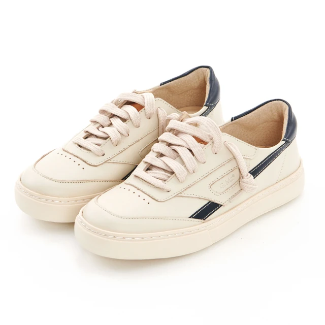 G.Ms.MIT系列-變形蟲印花牛皮莫卡辛鞋-百搭米 歷史價格詳細信息