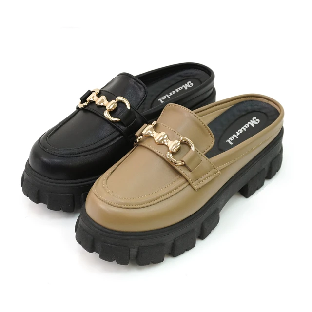 【MATERIAL 瑪特麗歐】全尺碼23-27 女鞋 樂福鞋 MIT一字鍊條厚底穆勒鞋 T52952(樂福鞋) 歷史價格詳細信息