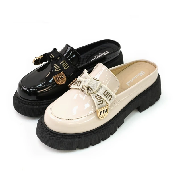 【MATERIAL 瑪特麗歐】女鞋 樂福鞋 MIT加大尺碼一字鍊條厚底穆勒鞋 TG52952(樂福鞋) 歷史價格詳細信息