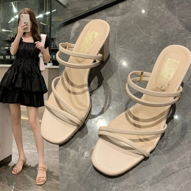 【白鳥麗子】兩穿涼拖鞋 MIT經典素面金屬繞帶夾腳涼鞋 歷史價格詳細信息