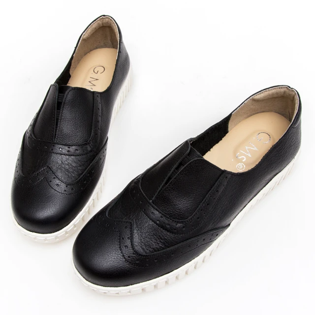 G.Ms. 牛皮綁帶厚底鬆糕休閒鞋M款-黑色36碼 歷史價格詳細信息