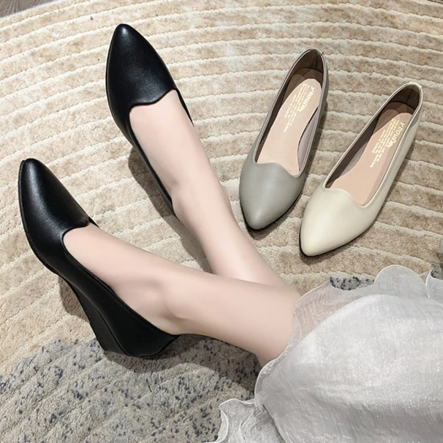 【白鳥麗子】尖頭鞋 MIT氣質金屬釦飾樂福粗跟穆勒拖鞋 歷史價格詳細信息