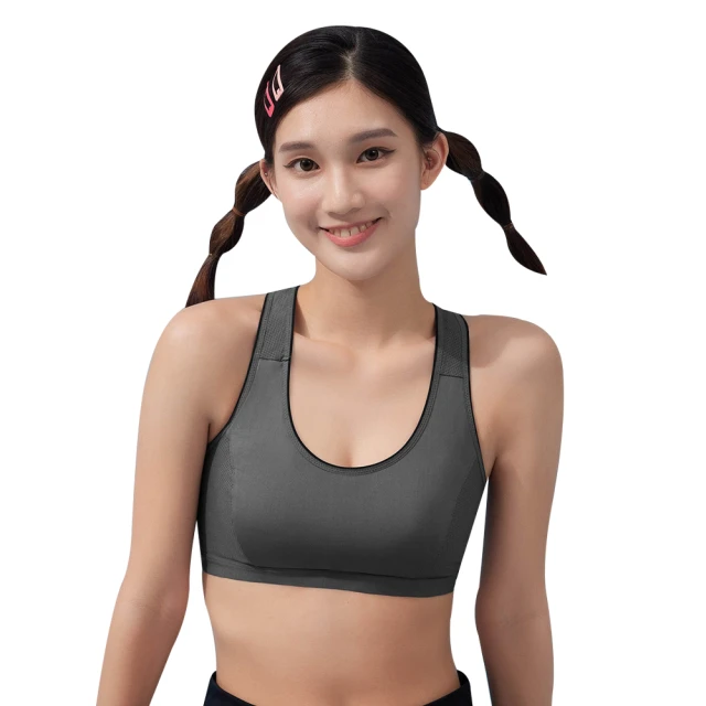 【EASY SHOP】愛運動-吸濕排汗無鋼圈背心式少女運動內衣-元氣紫 歷史價格詳細信息