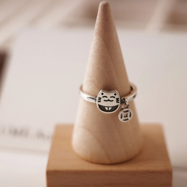 戒指純銀貓頭鷹戒指復古銀飾銀指環女小眾原創潮個性男士首飾情侶飾品對戒 歷史價格詳細信息