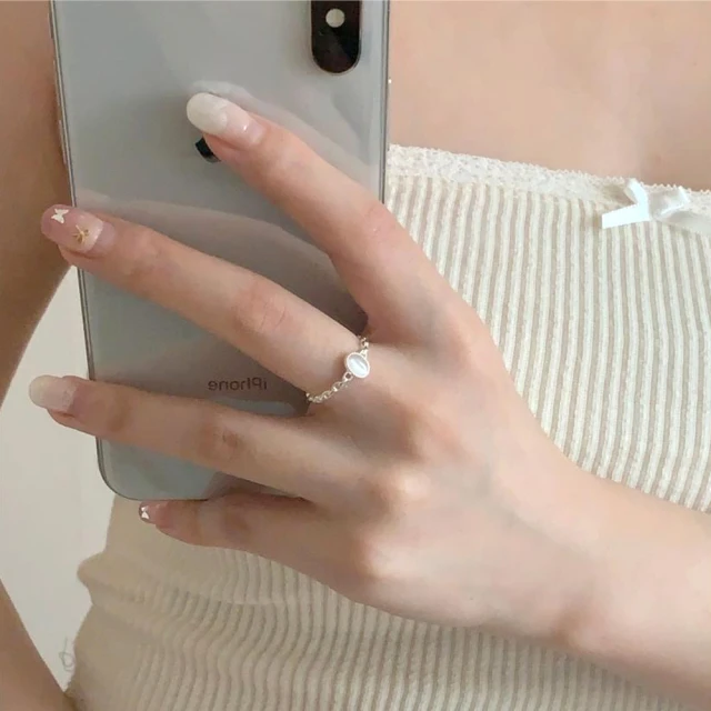 【MoonDy】純銀戒指 素戒指 訂婚戒指 情侶戒指 對戒 結婚戒指 銀戒指 細戒指 磨砂戒指 可調式戒指 歷史價格詳細信息