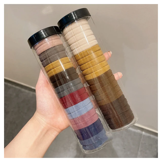 【髮圈】罐裝20入 無接縫髮繩 綁馬尾髮飾 韓系高彈力髮束☆精品社 歷史價格詳細信息