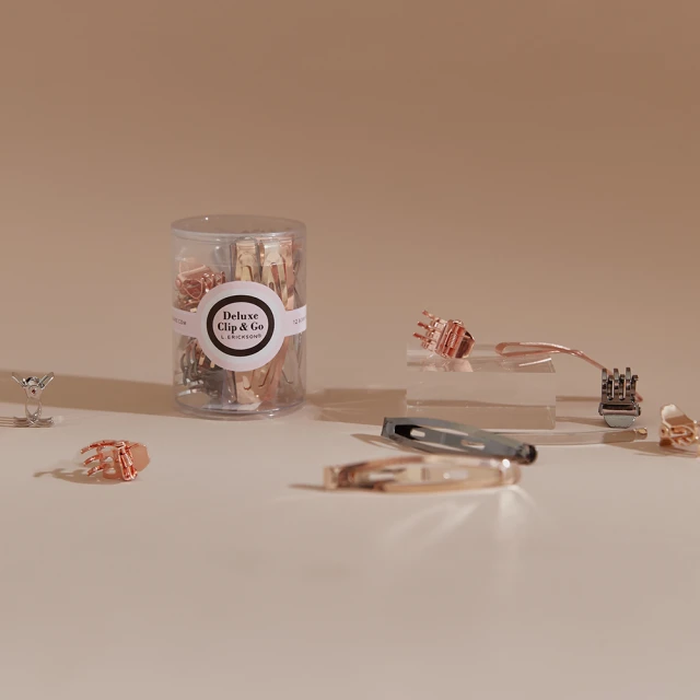 L. ERICKSON Clip & Go 綜合髮夾桶〈玫瑰金色系〉 歷史價格詳細信息