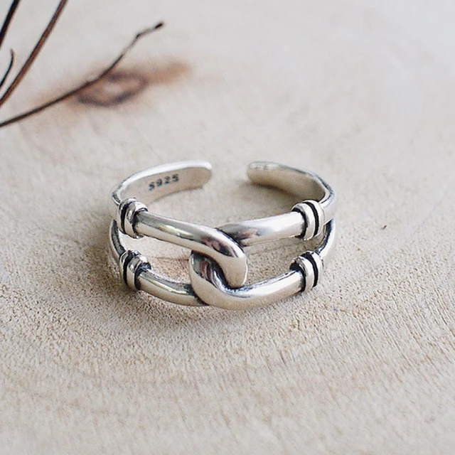 925純銀 銀 復古女生民族風戒指 國際圍 14號 愛心 圖騰 鏤空 戒子 純銀飾品 藤蔓花紋-鴻運飾品 歷史價格詳細信息