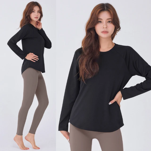 【STL】韓國瑜珈 LightDryBasic 女 運動機能 圓領 連肩袖 長版 快乾 長袖上衣(PureWhite純粹白) 歷史價格詳細信息