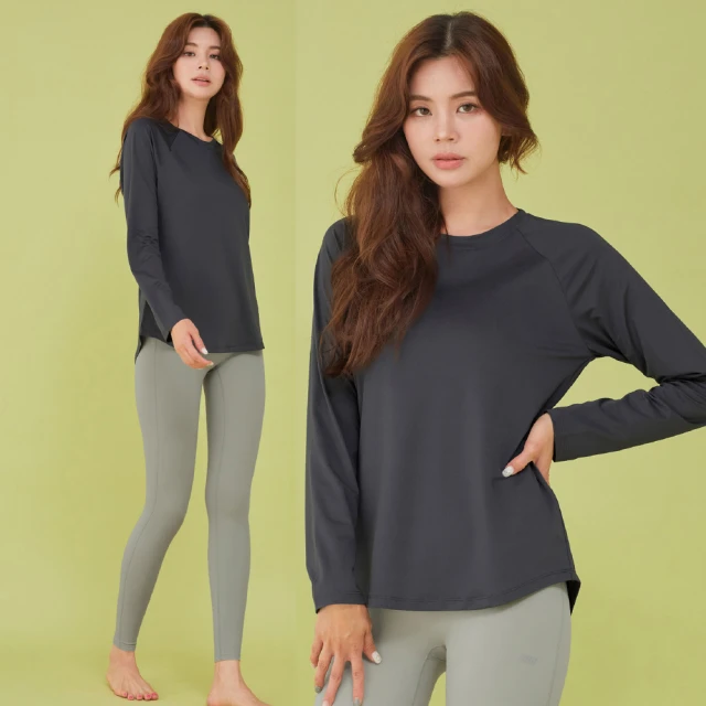 【STL】韓國瑜珈 LightDryBasic 女 運動機能 圓領 連肩袖 長版 快乾 長袖上衣(PureWhite純粹白) 歷史價格詳細信息