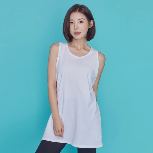 【STL】yoga 韓國瑜伽 Metro Layerd SL 全棉cotton100% 地鐵長版無袖背心上衣/打底衫(LightGrey灰) 歷史價格詳細信息