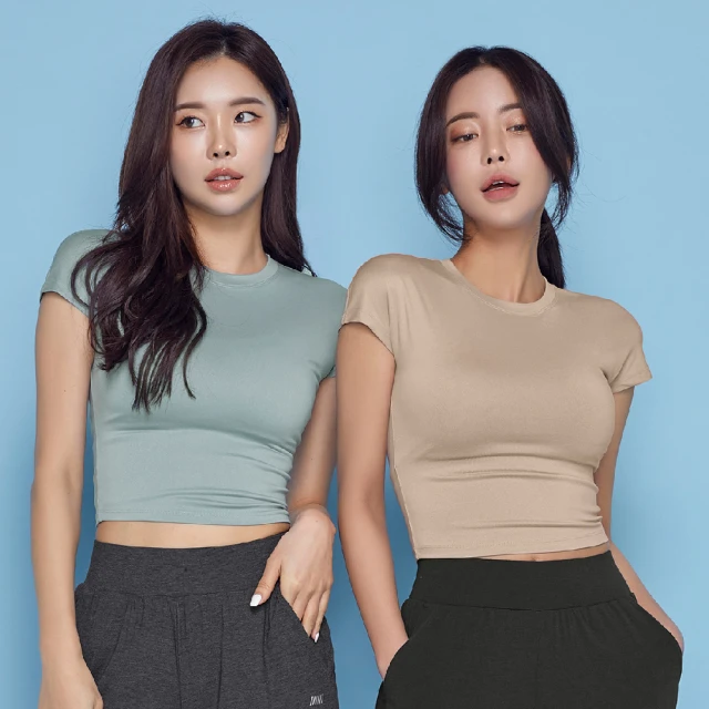 【STL】yoga 本質伸展短版 Essence Volume Crop 韓國瑜伽 運動機能合身短袖上衣(粉玫瑰MellowRose) 歷史價格詳細信息