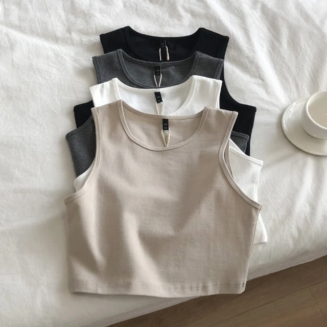 【D.studio】韓版性感方領露鎖骨運動背心(帶胸墊免穿內衣運動上衣小可愛 女裝衣服短版上衣短板上衣 V275) 歷史價格詳細信息