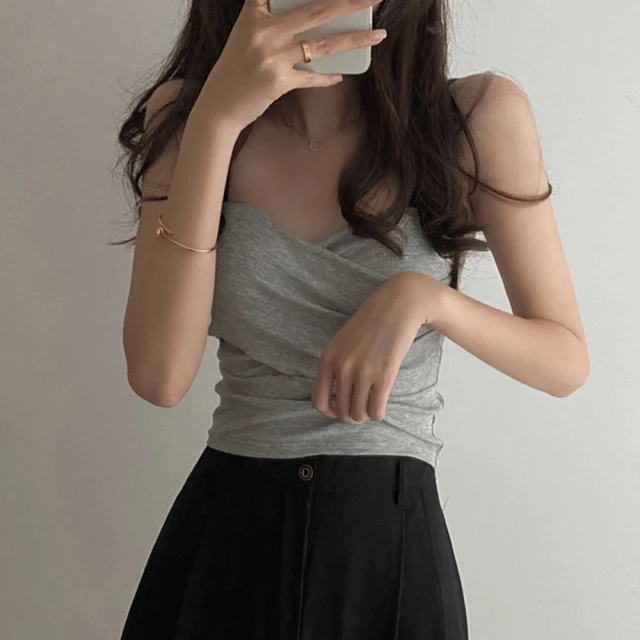 小可愛 女 小可愛背心 內搭背心 小背心 罩杯背心 短版背心 純欲風 交叉小可愛 羅紋小可愛 細肩小可愛｜KRS｜737 歷史價格詳細信息