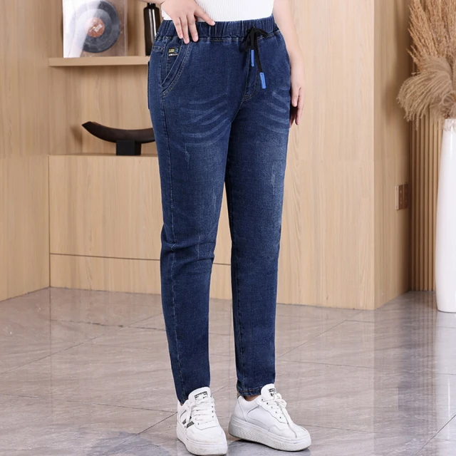 現貨 大彈力【OBIYUAN】韓版 牛仔褲 合身 單寧褲 抓痕 刷色  長褲 【P2120】 歷史價格詳細信息