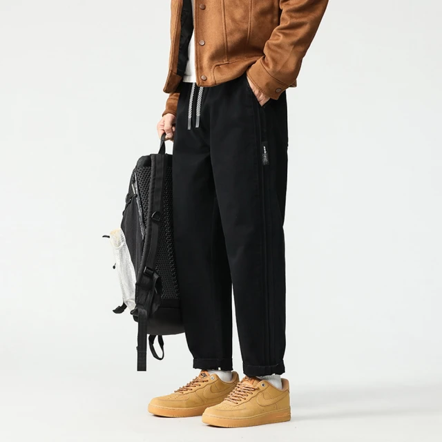 【B+大尺碼專家】鬆緊帶褲頭 貼袋休閒束口褲 -黑/灰/綠/卡其-0204125 歷史價格詳細信息