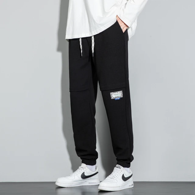 【B+大尺碼專家】鬆緊帶褲頭 貼袋休閒束口褲 -黑/灰/綠/卡其-0204125 歷史價格詳細信息