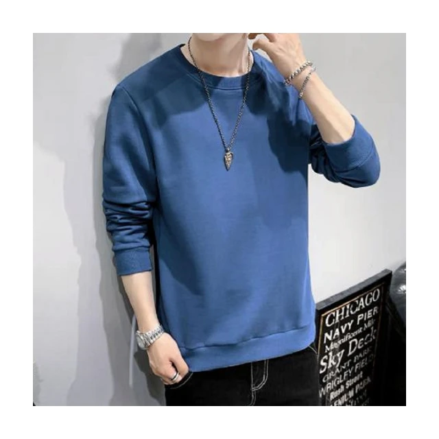 【NBL】現貨韓版秋冬加絨加厚休閒長T0618(加絨加厚百搭長袖運動圓領長T) 歷史價格詳細信息