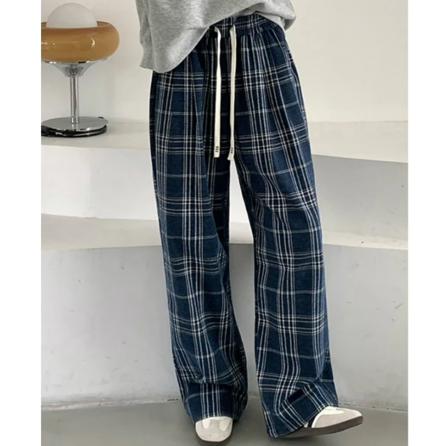 格紋休閒 ins 潮流黑白格子 夏秋港仔BF風格男式寬鬆百搭休閒男女青年學生運動九分 簡約格紋 歷史價格詳細信息