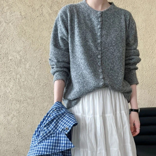 【UniStyle】編織長袖外套 圓領清新小香風 女 ZMC005-W06(淺藍) 歷史價格詳細信息