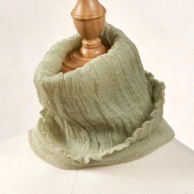 【NicoFun 愛定做】海洋森林17 淺青蘋柳葉絲 百搭圍脖 圍巾 100%桑蠶絲 真絲(silk四季圍脖 圍巾 領巾 髮帶) 歷史價格詳細信息