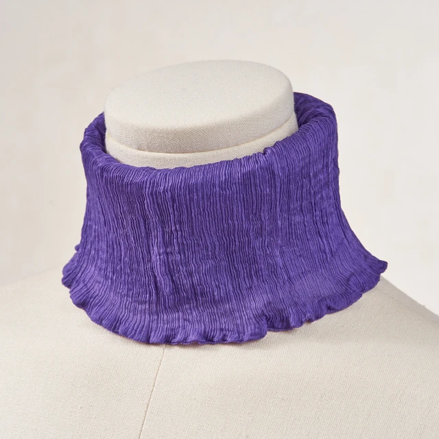 【NicoFun 愛定做】俏麗17 花果系柳葉絲小摺圍脖(百搭圍脖 100%桑蠶絲 真絲 領巾 圍巾 圍脖 髮帶 皺褶) 歷史價格詳細信息