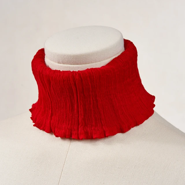 【NicoFun 愛定做】俏麗17 花果系柳葉絲小摺圍脖(百搭圍脖 100%桑蠶絲 真絲 領巾 圍巾 圍脖 髮帶 皺褶) 歷史價格詳細信息