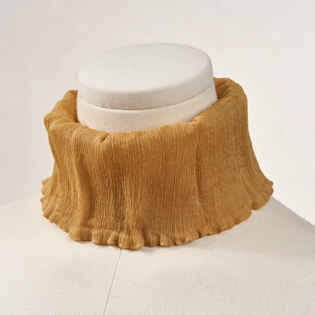 【NicoFun 愛定做】俏麗17 花果系柳葉絲小摺圍脖(百搭圍脖 100%桑蠶絲 真絲 領巾 圍巾 圍脖 髮帶 皺褶) 歷史價格詳細信息