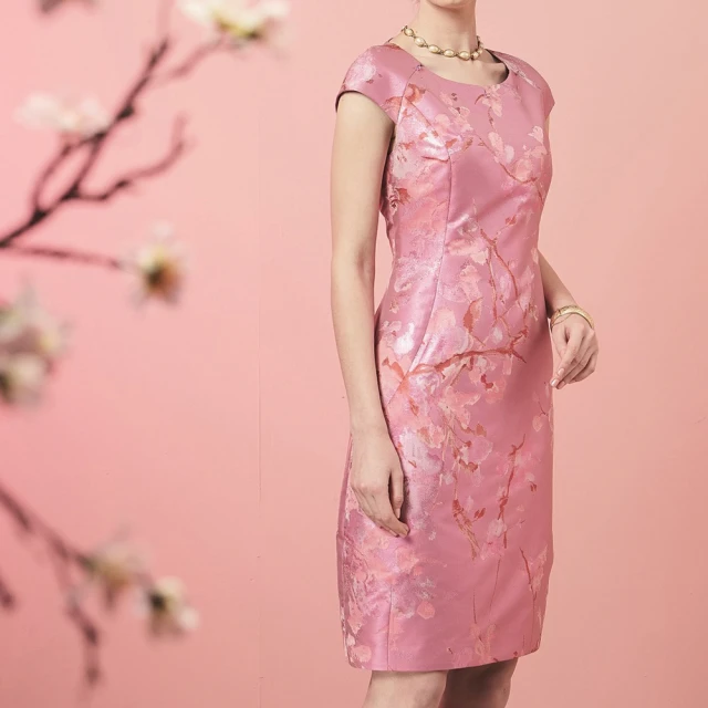 【NADIA LIN 林臣英】立領蓋袖秀花洋裝(洋裝) 歷史價格詳細信息