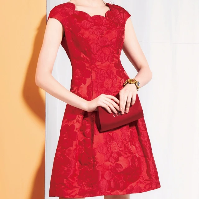 【NADIA LIN 林臣英】蕾絲領緹花洋裝 歷史價格詳細信息