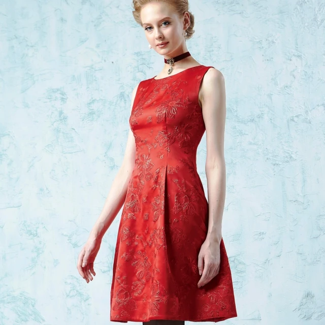 【NADIA LIN 林臣英】蕾絲領緹花洋裝 歷史價格詳細信息