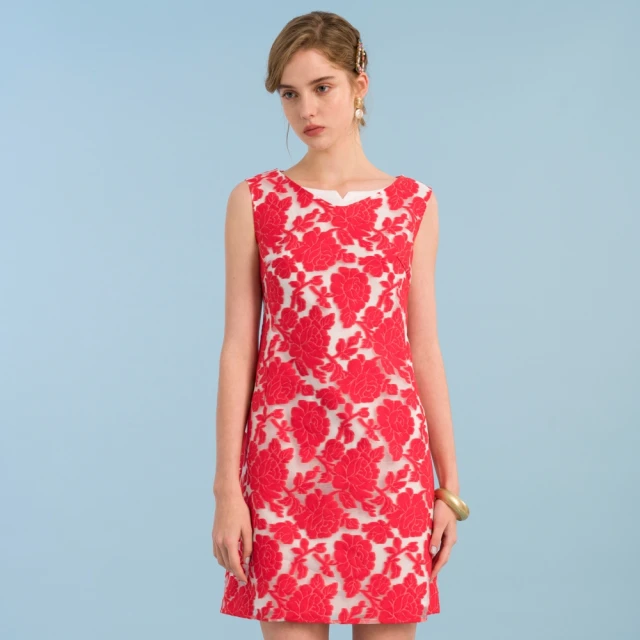 【NADIA LIN 林臣英】蕾絲領緹花洋裝 歷史價格詳細信息