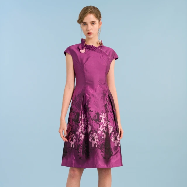 【NADIA LIN 林臣英】蕾絲領緹花洋裝 歷史價格詳細信息