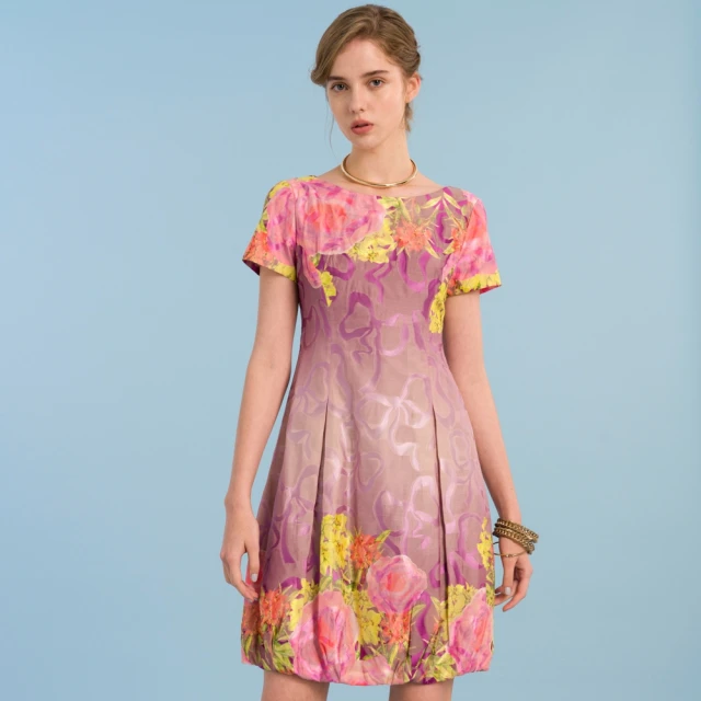 【NADIA LIN 林臣英】蕾絲領緹花洋裝 歷史價格詳細信息